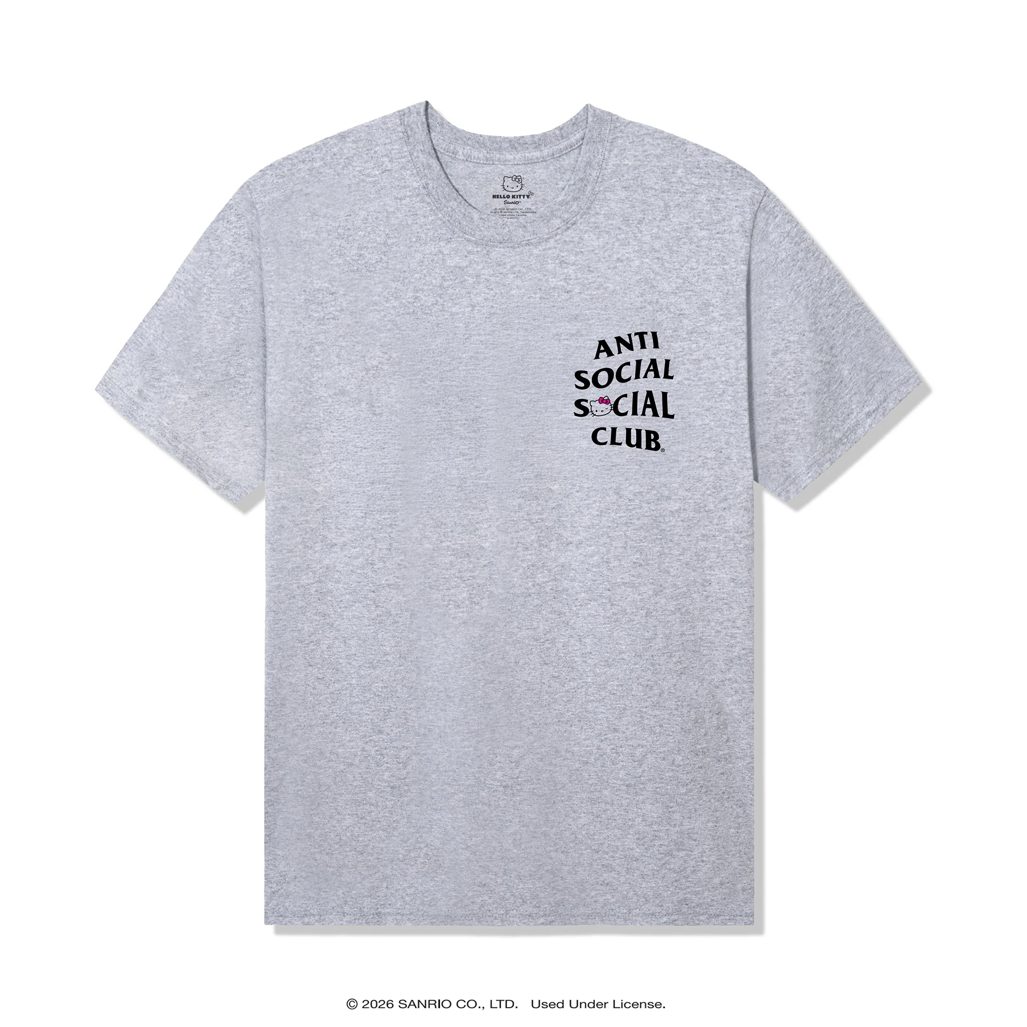 Anti Social Social Club x Hello Kitty ASHKC Tee (Grey) - Image 2