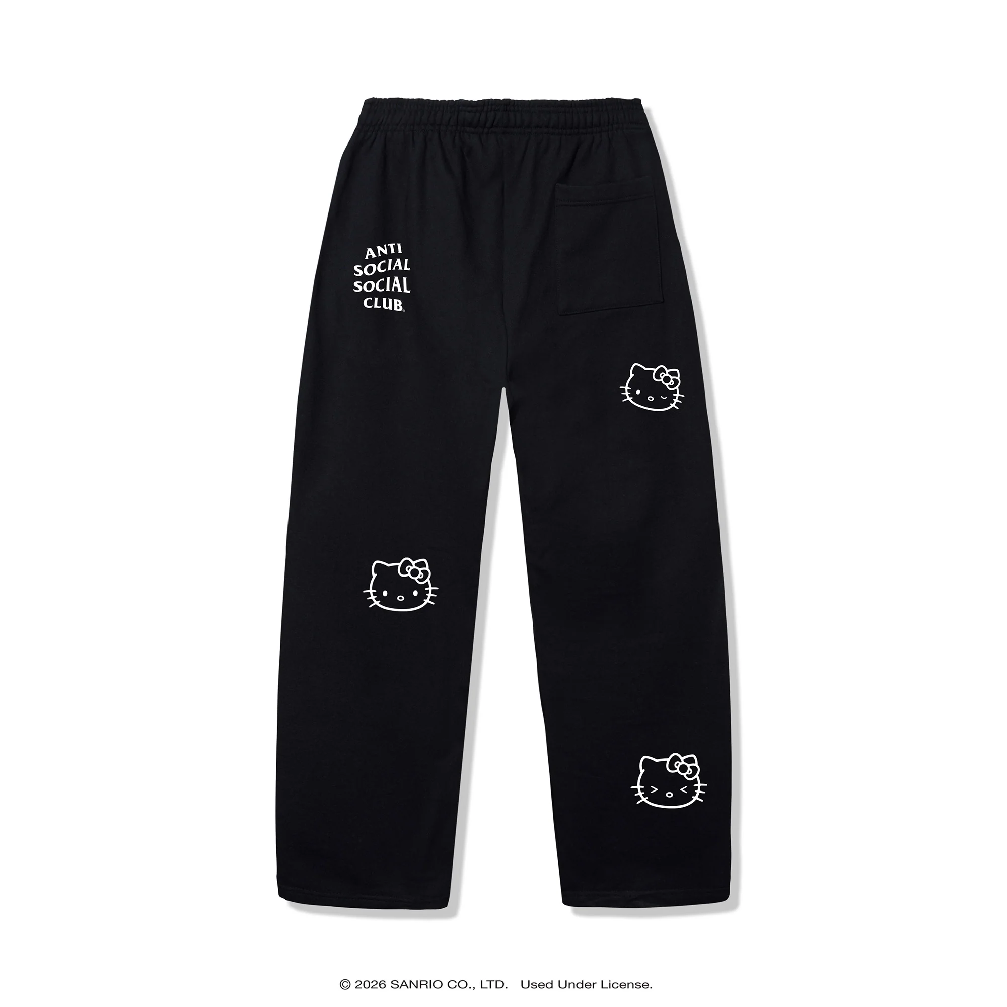 Anti Social Social Club x Hello Kitty Ethereal Sweatpant (Black) - Image 2