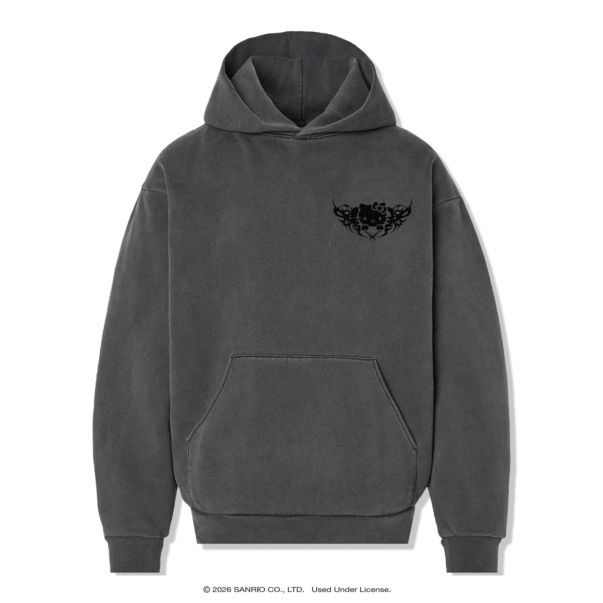 Anti Social Social Club x Hello Kitty Metal Hoodie (Grey) - Image 2