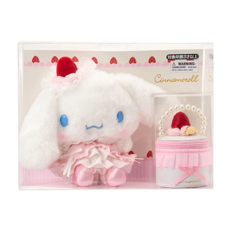 Cinnamoroll 7" Boxed Plush & Accessory Case Set (Strawberry Whip Series)