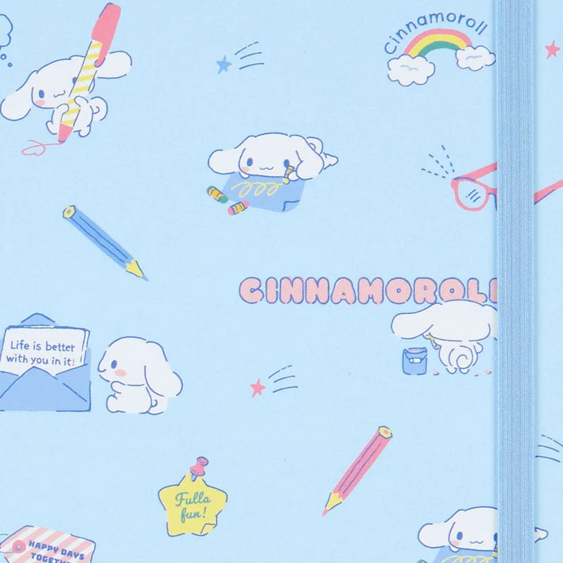 Cinnamoroll Lined Notebook (Elastic Closure) - Image 5
