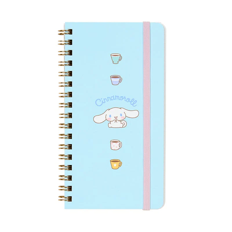 Cinnamoroll Slim Spiral Notebook (Elastic Closure)