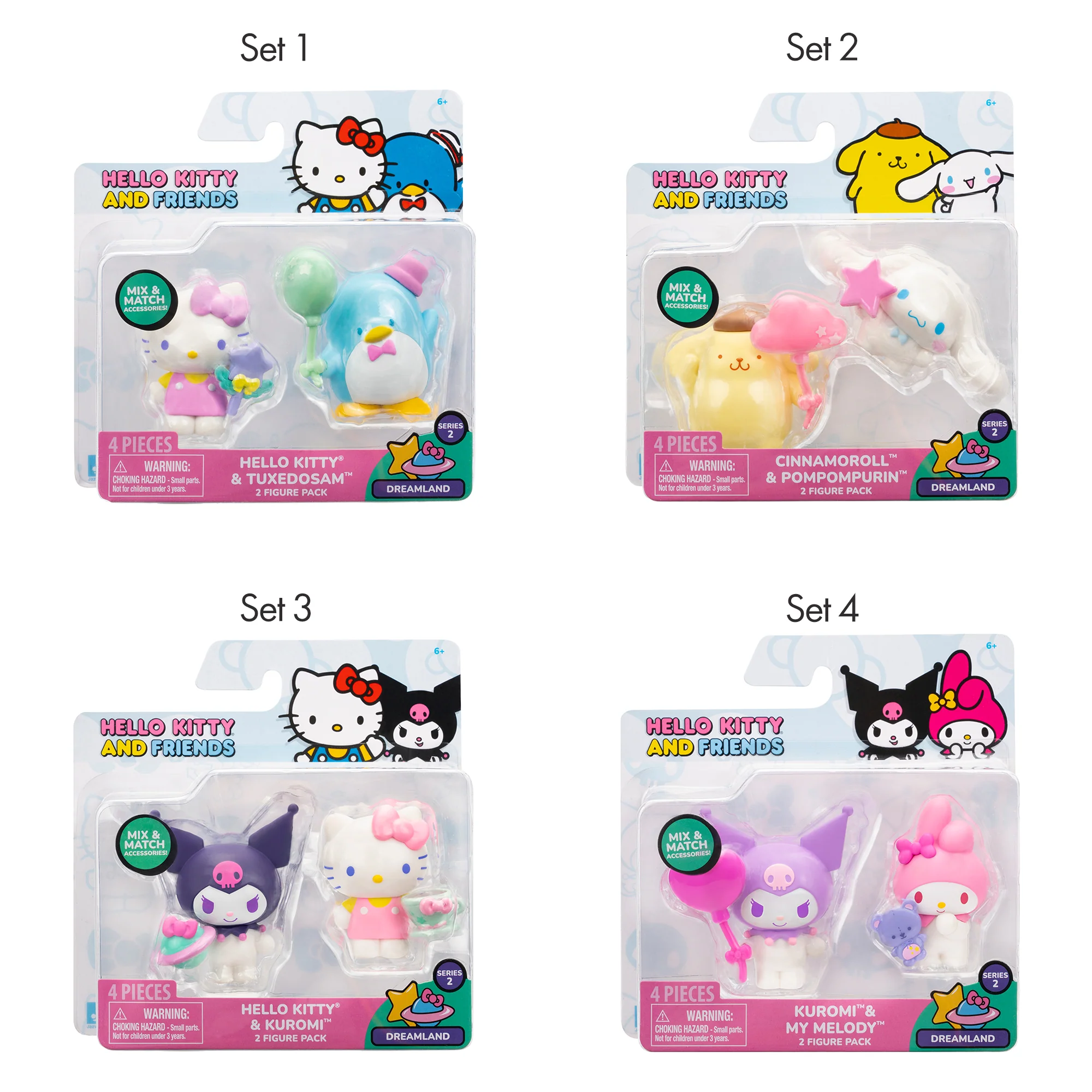 Hello Kitty and Friends 2-pc Figure Pack (Series 2: Dreamland) - Image 2