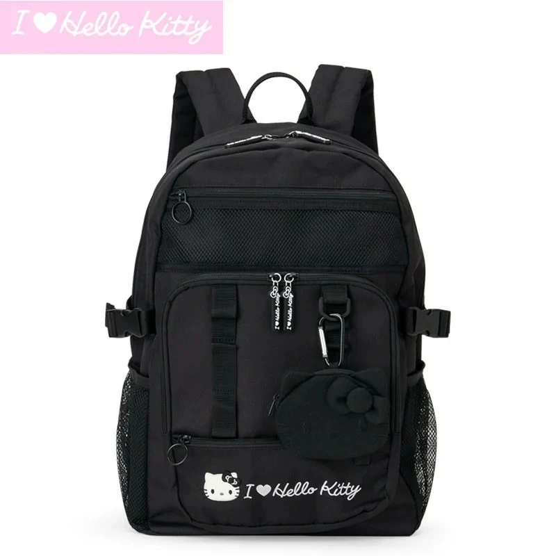 Hello Kitty Black Signature Backpack (I Love Hello Kitty Series)