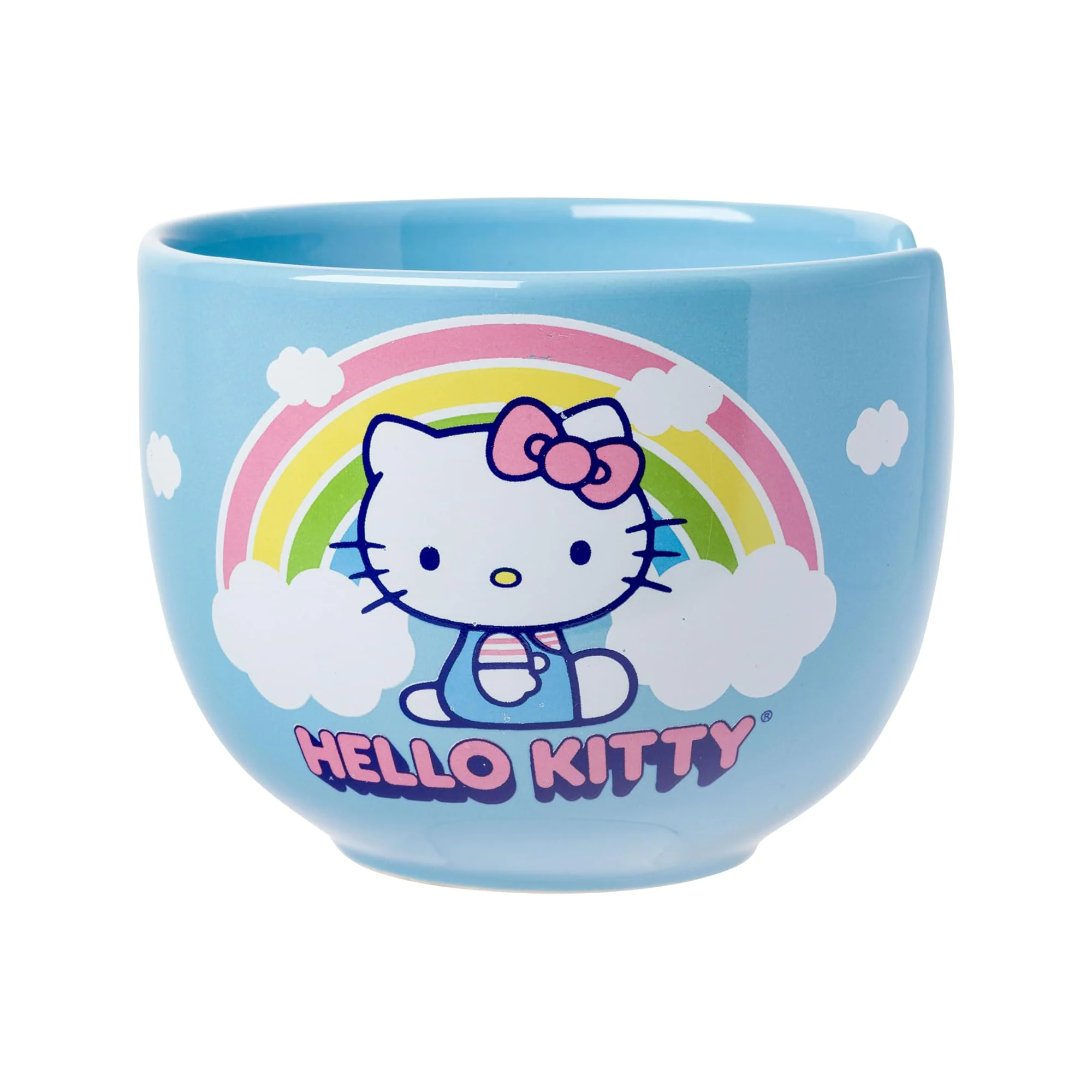 Hello Kitty Ceramic Ramen Bowl and Chopstick Set (Rainbow) - Image 5
