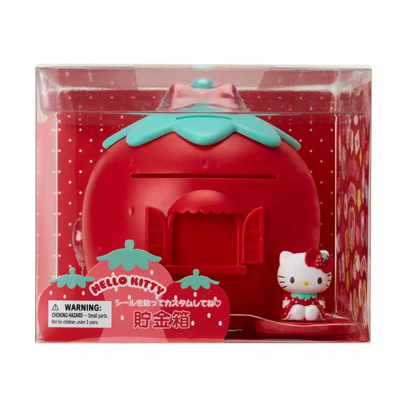 Hello Kitty Customizable Coin Bank (Red Strawberry) - Image 3