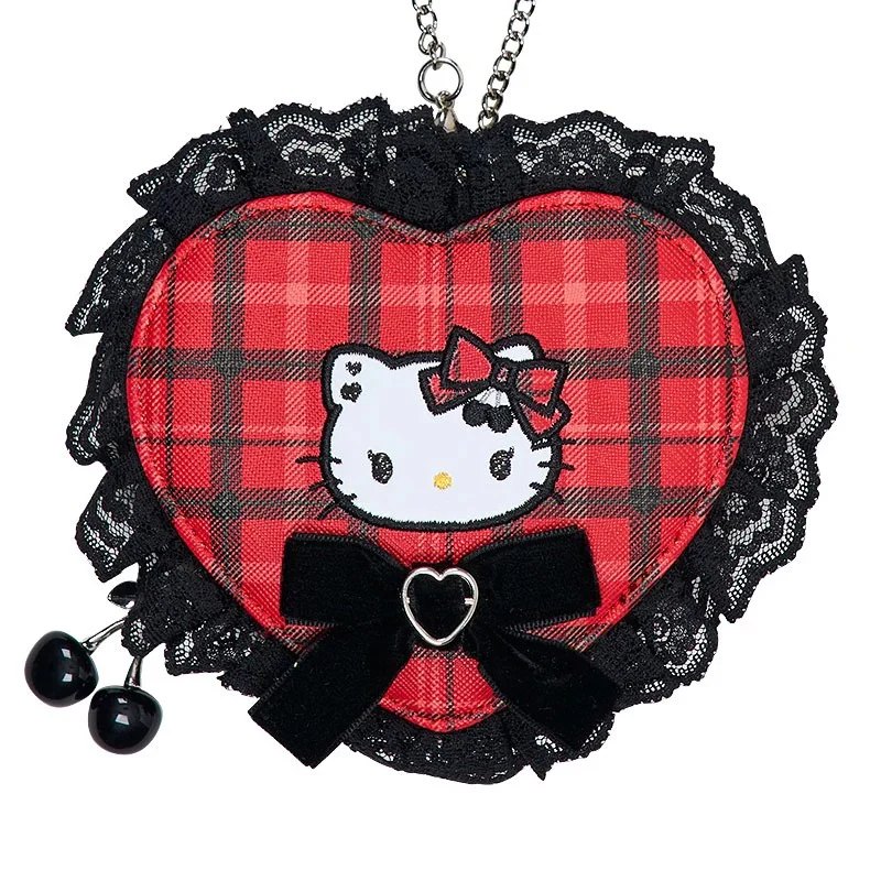 Hello Kitty Mini Pouch Charm (Rock ’n’ Check Series) - Image 3