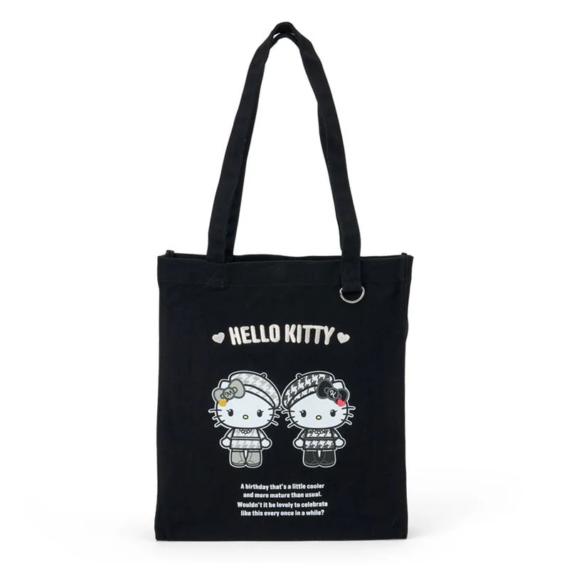 Hello Kitty Tote Bag (Monochrome Birthday Twins Series)