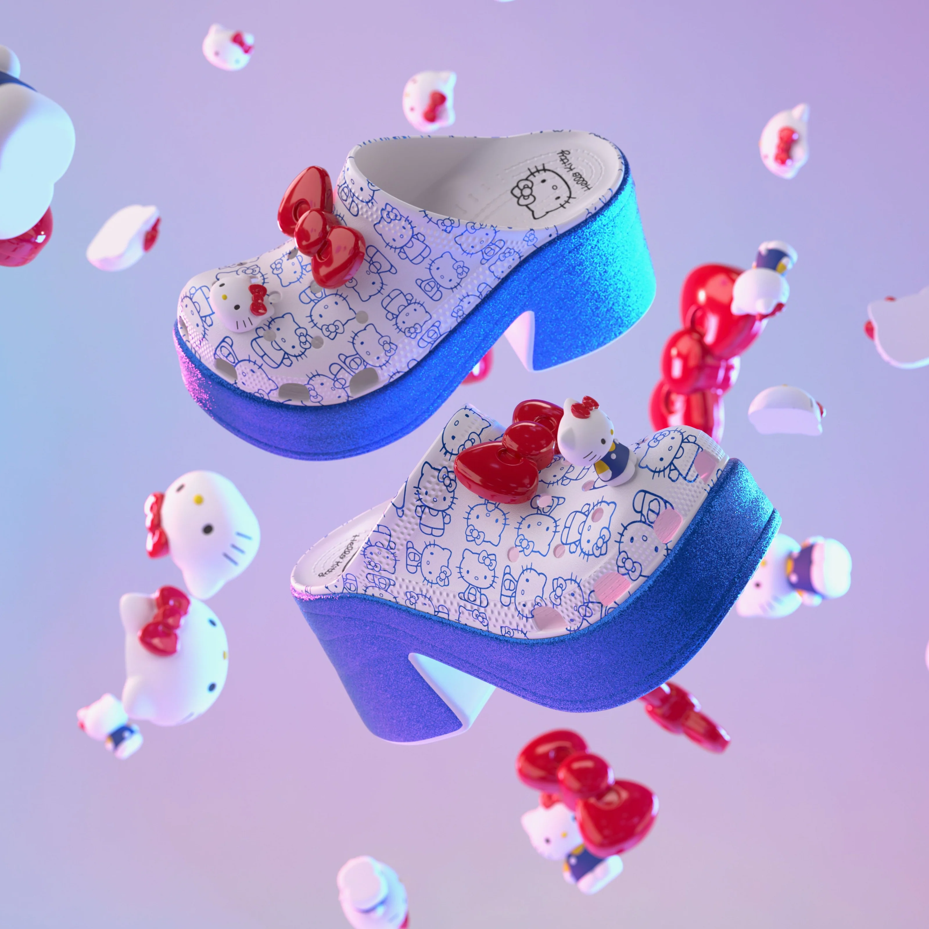 Hello Kitty x Crocs Adult Siren Heeled Clog - Image 2