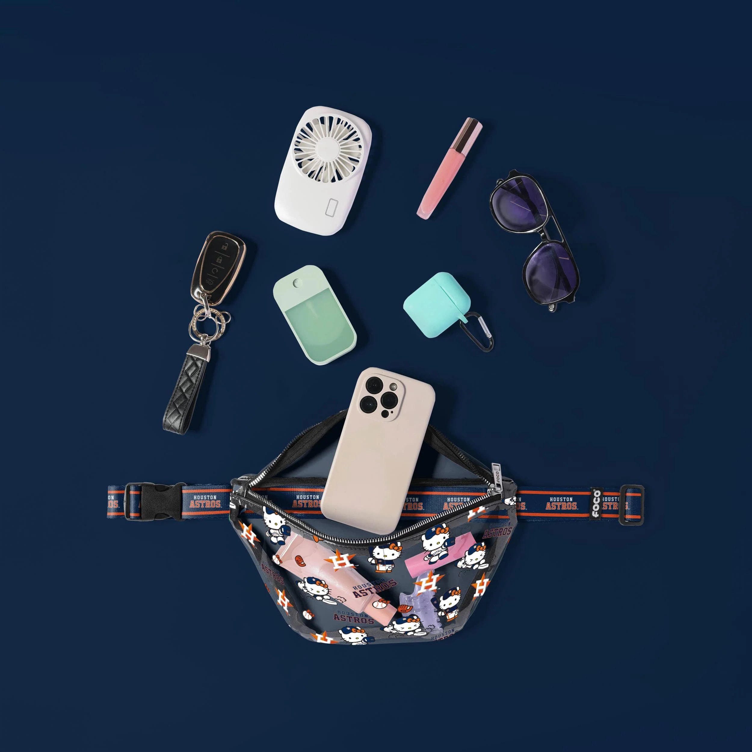 Hello Kitty x Houston Astros Clear Fanny Pack - Image 3
