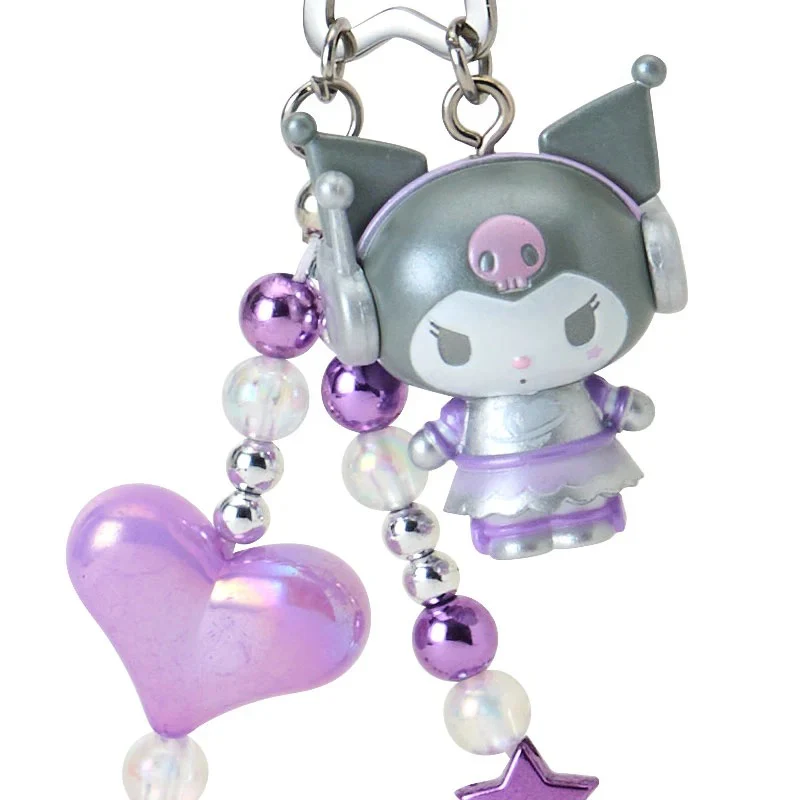 Kuromi Beaded Bag Charm (Tokimeki Planet Series) - Image 2