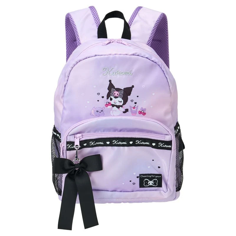 Kuromi Kids Ribbon Logo Backpack