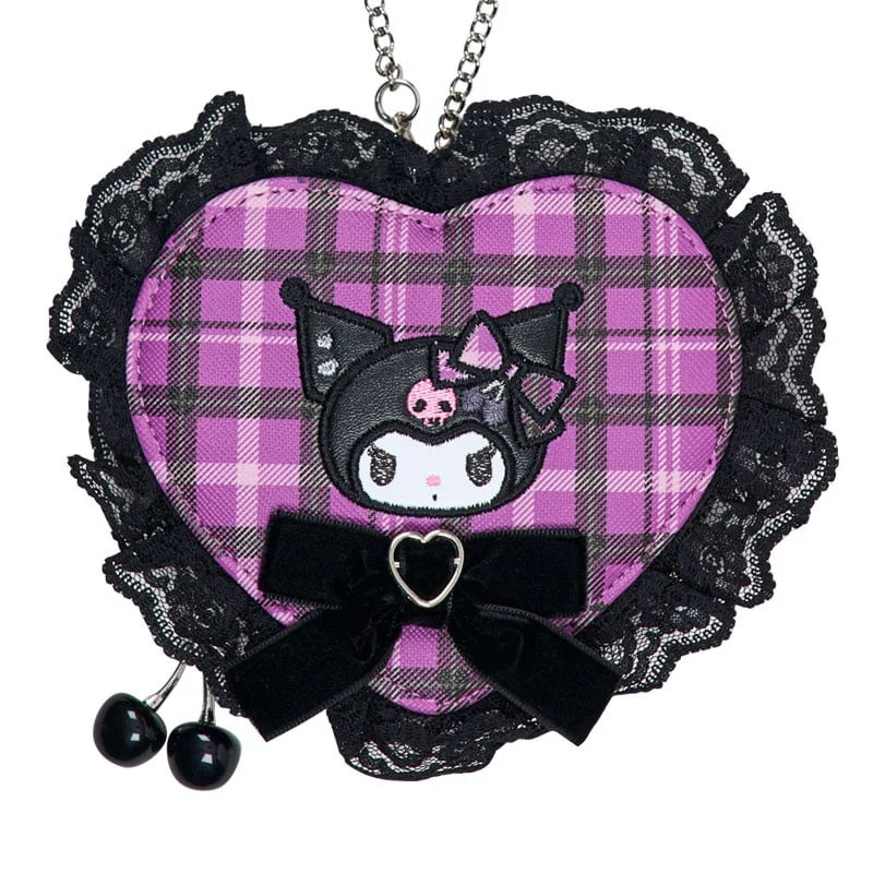 Kuromi Mini Pouch Charm (Rock ’n’ Check Series) - Image 2