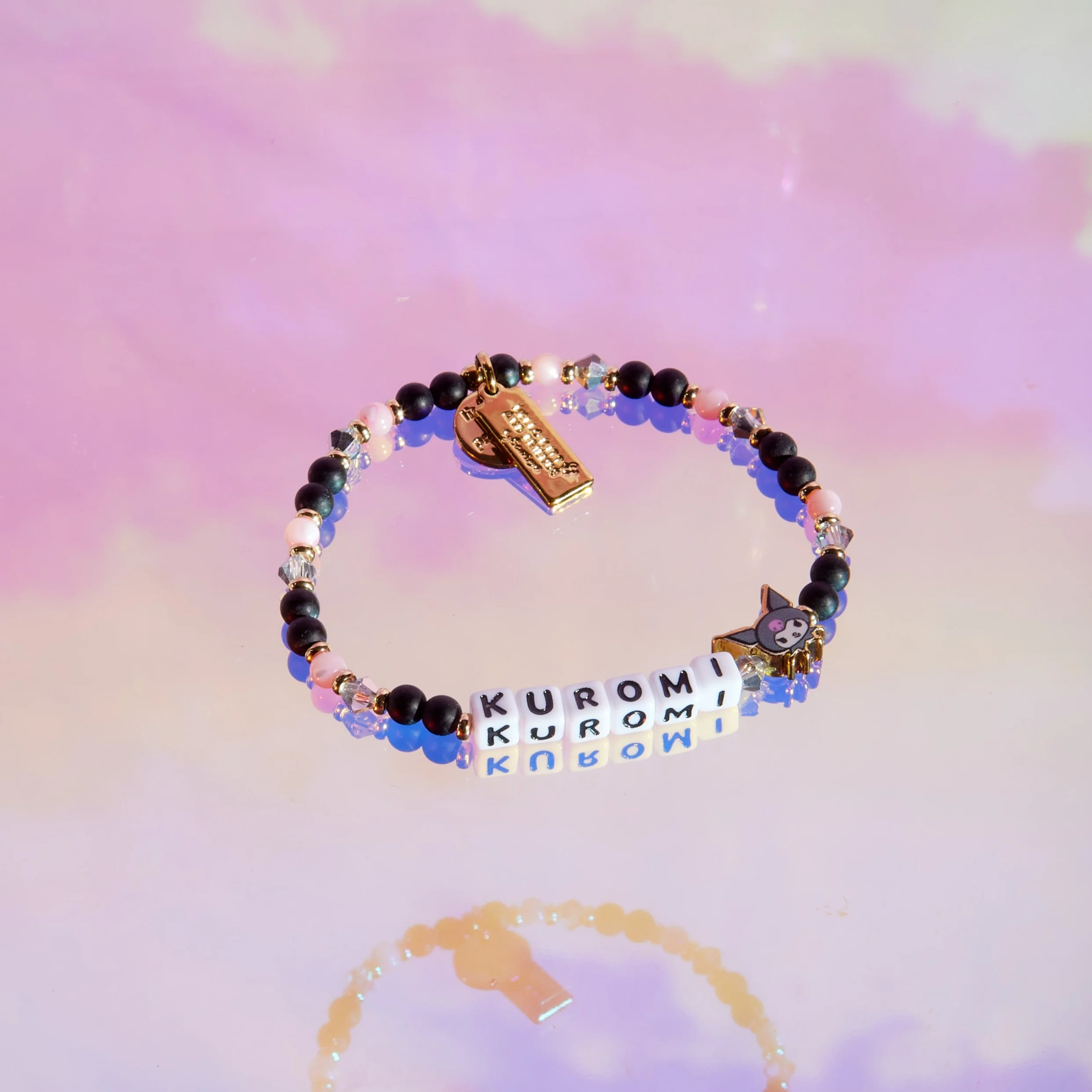 Kuromi x Little Words Project Beaded Bracelet - Image 2