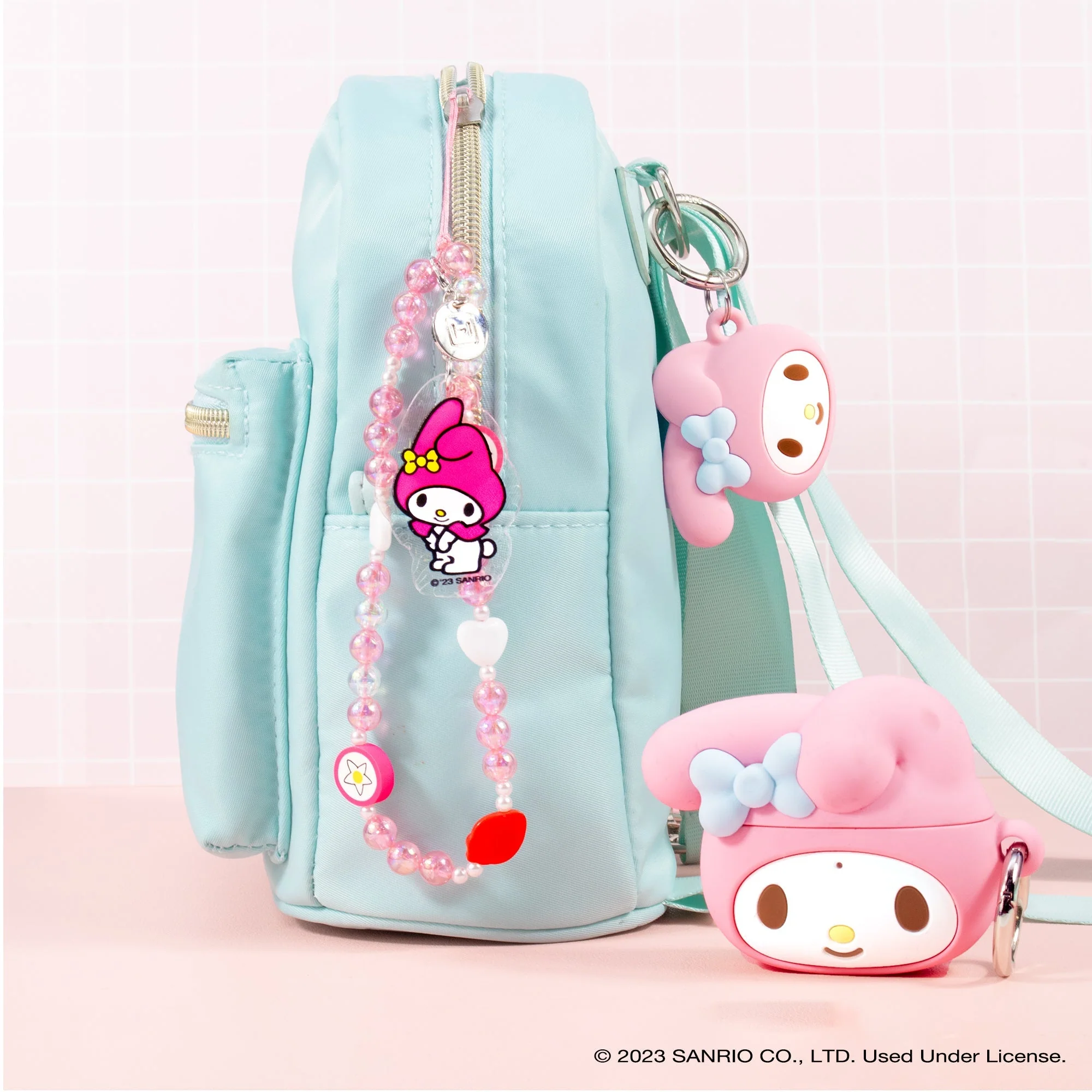 My Melody Beaded Charm Mobile Phone Wrist Strap - Image 2