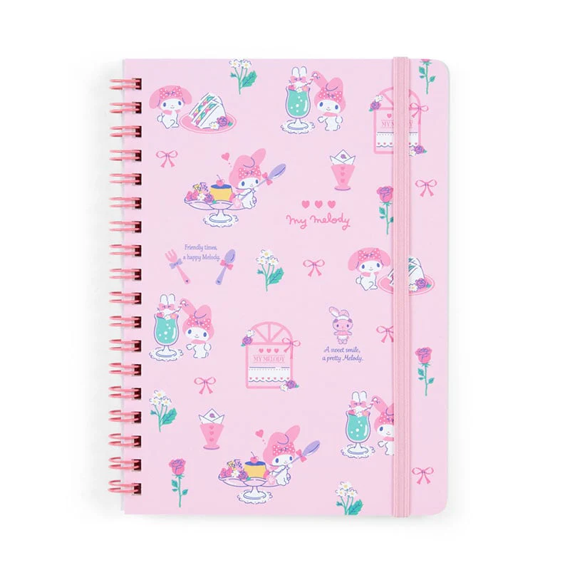 My Melody Lined Notebook (Elastic Closure)