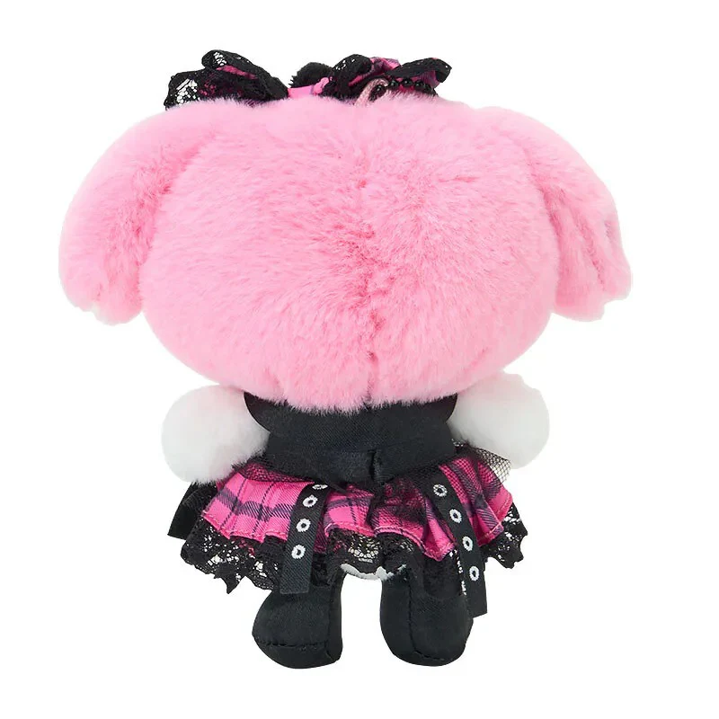 My Melody Plush Mascot Keychain (Rock ’n’ Check Series) - Image 3