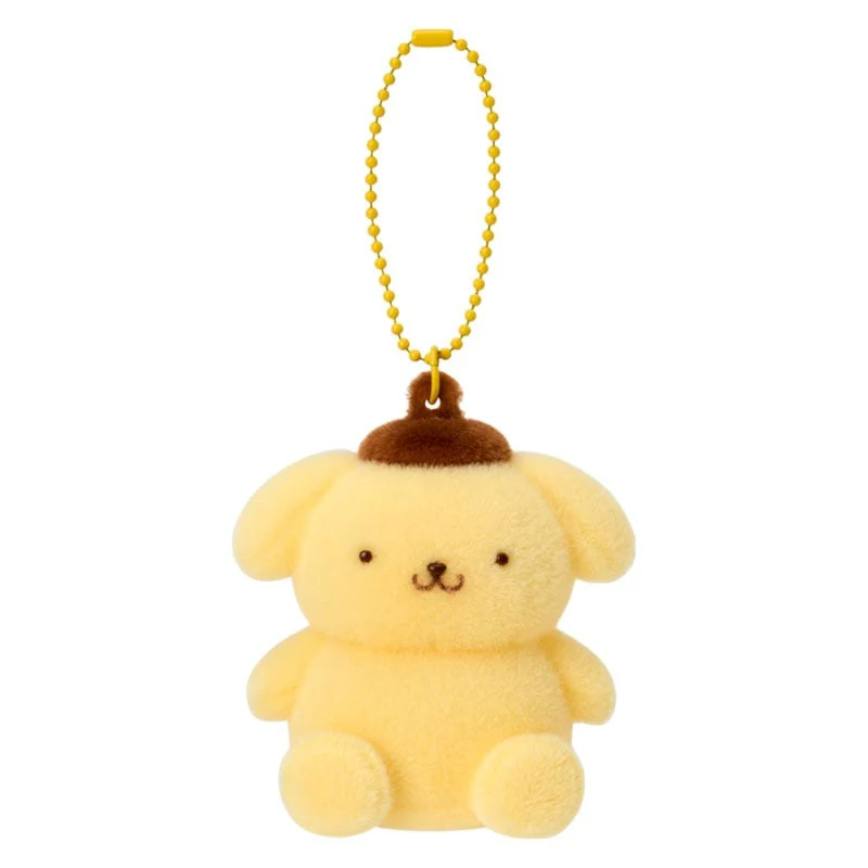 Pompompurin Classic Flocked Keychain Mascot
