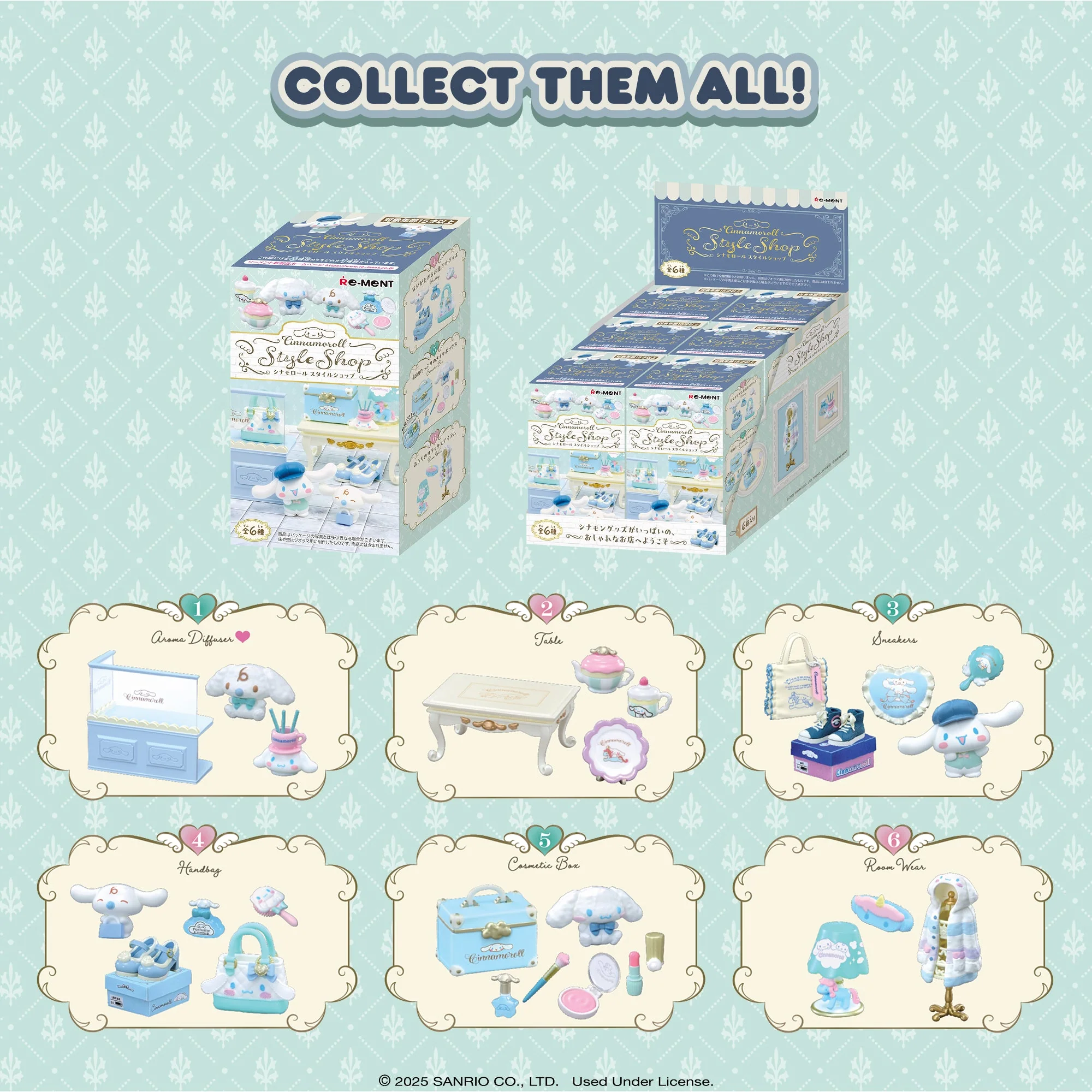Re-Ment Cinnamoroll's Style Shop Blind Box Figure Set - Image 10