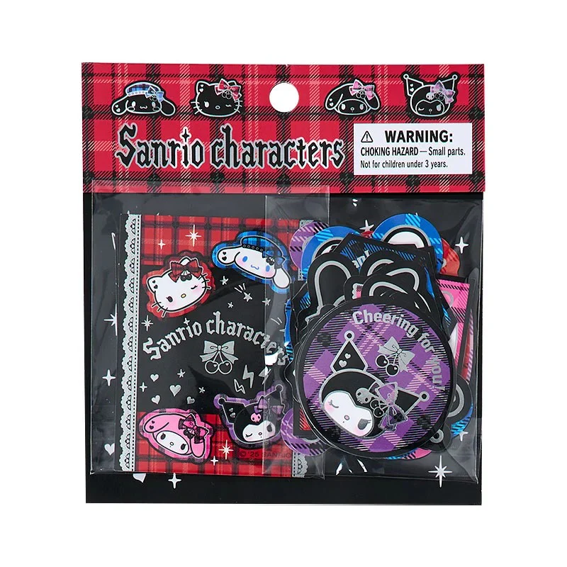 Sanrio Characters 28-pc Sticker Pack (Rock ’n’ Check Series)