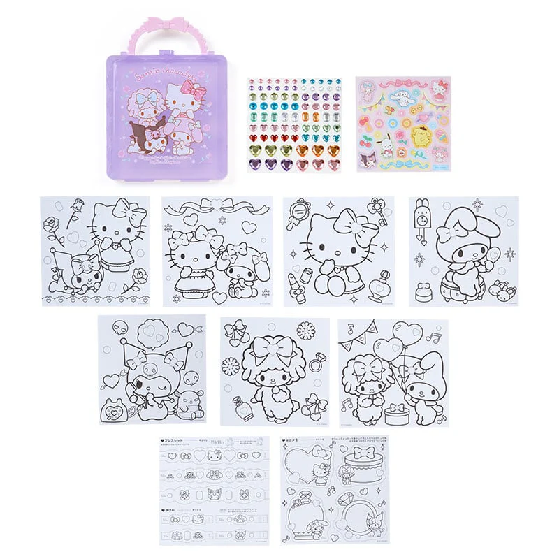 Sanrio Characters Mini Coloring & Sticker Set - Image 2