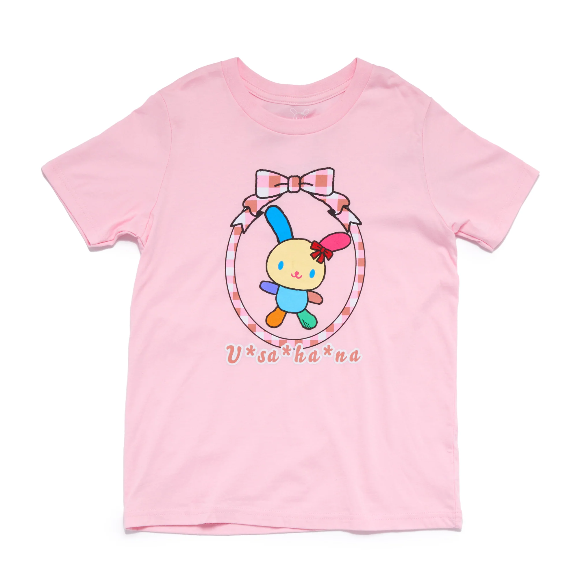 U*SA*HA*NA Big Kids Bow Frame Tee (Pink)